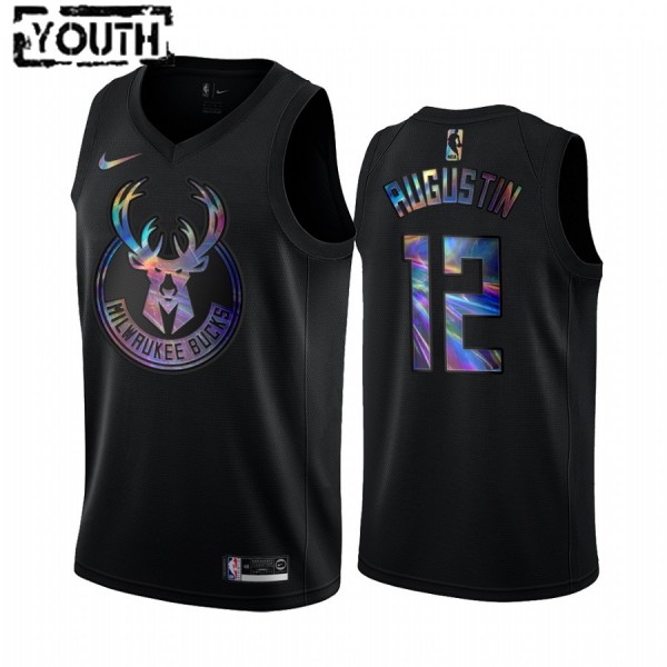 NBA Milwaukee Bucks Trikot D.J. Augustin 12 Iridescent HWC Collection Swingman - Kinder